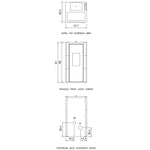 Carica l'immagine nel visualizzatore di Gallery, Stufa a pellet ventilata CADEL Cristal 7 kW Wi-Fi antracite Ultimo pezzo sala mostra