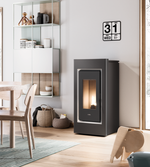 Carica l'immagine nel visualizzatore di Gallery, Stufa a pellet ventilata CADEL nuova Prince 11 kW 5 stelle