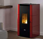 Carica l'immagine nel visualizzatore di Gallery, Stufa a pellet ventilata CADEL Cristal 7 kW UP! Wi-Fi