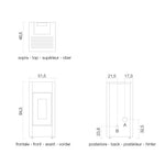 Carica l'immagine nel visualizzatore di Gallery, Stufa a pellet ventilata CADEL Cristal 9 wifi