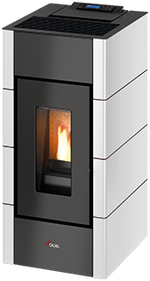 Carica l'immagine nel visualizzatore di Gallery, Stufa a pellet ventilata CADEL Cristal 9 wifi