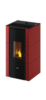 Carica l'immagine nel visualizzatore di Gallery, Stufa a pellet ventilata CADEL Cristal 7 kW UP! Wi-Fi