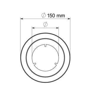 Rosone di finitura Ø100 Apros