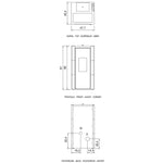 Carica l&#39;immagine nel visualizzatore di Gallery, Stufa a pellet ventilata CADEL Cristal 7 kW Wi-Fi
