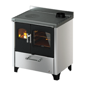 Cucina a legna Cadel Smart 80S Inox conto termico