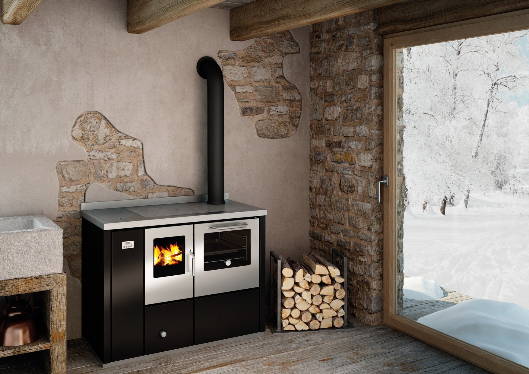 Termocucina a legna DeManincor EKB110