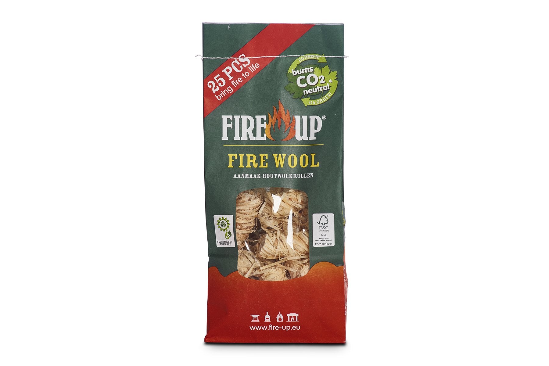 Accendifuoco naturale Ricciolo 25 pz FIRE-UP –