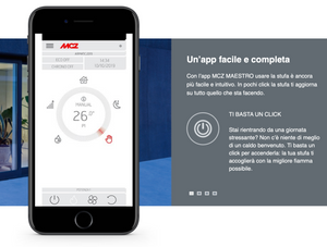 Stufa a pellet ventilata MCZ Halo Air 8 Maestro