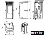 Carica l&#39;immagine nel visualizzatore di Gallery, Stufa a pellet ventilata MCZ Star Air UP! Maestro 8 kW Stone
