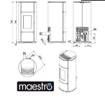 Carica l&#39;immagine nel visualizzatore di Gallery, Stufa a pellet ventilata MCZ Halo Air 8 Maestro
