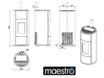 Carica l&#39;immagine nel visualizzatore di Gallery, Stufa a pellet ventilata MCZ Halo UP! Air 8 Maestro

