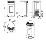 Carica l&#39;immagine nel visualizzatore di Gallery, Stufa a pellet ventilata MCZ Loop Air 8 Maestro
