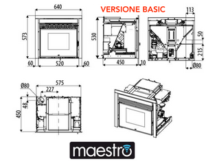 Inserto a pellet MCZ Boxtherm 60 Maestro