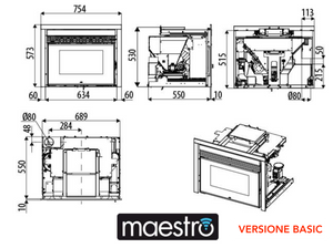 Inserto a pellet MCZ Boxtherm 70 Maestro