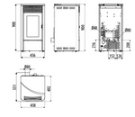 Carica l&#39;immagine nel visualizzatore di Gallery, Stufa a pellet ventilata MCZ Tecla Air 6 kW Maestro
