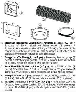 Kit canalizzazione MCZ Comfort Air BASIC VN