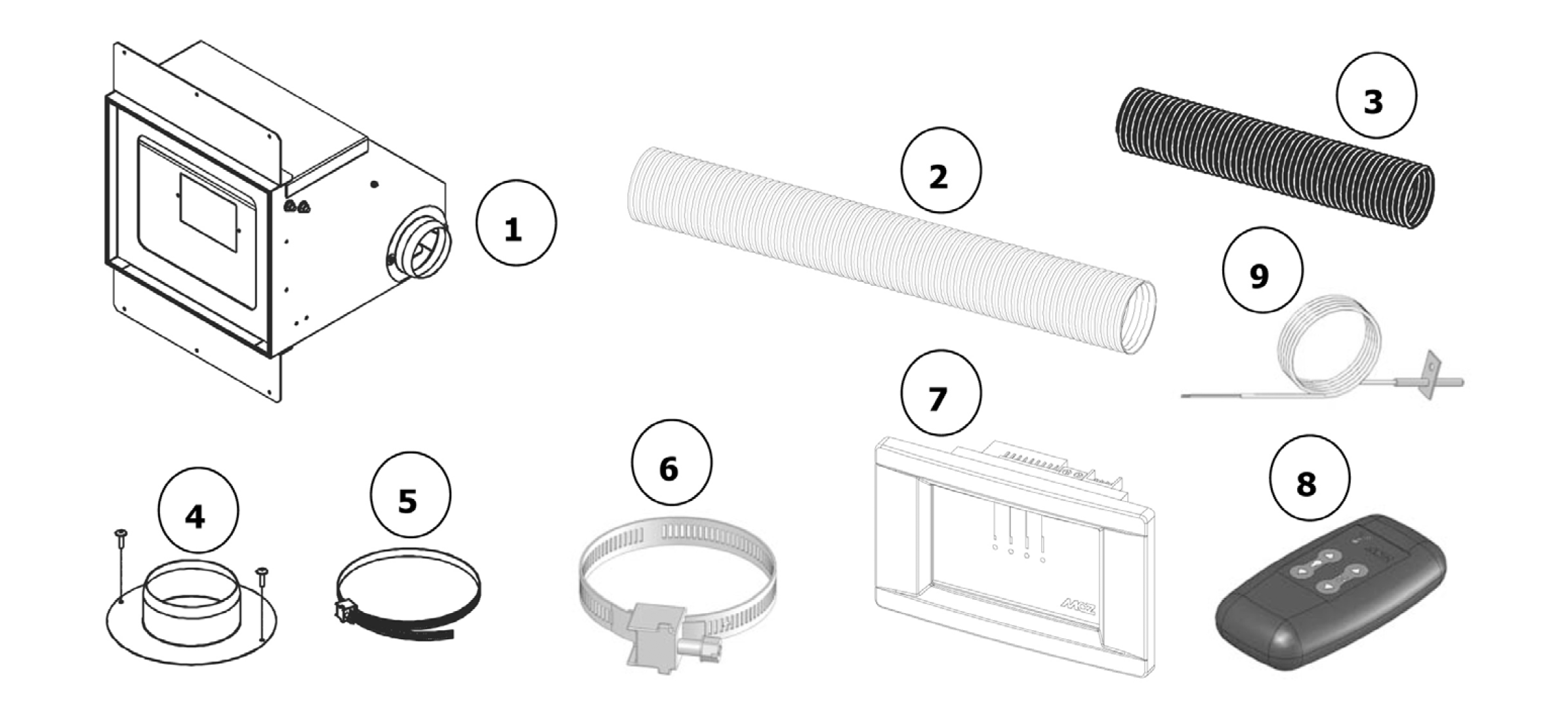 Kit canalizzazione MCZ Comfort Air SLIM VF