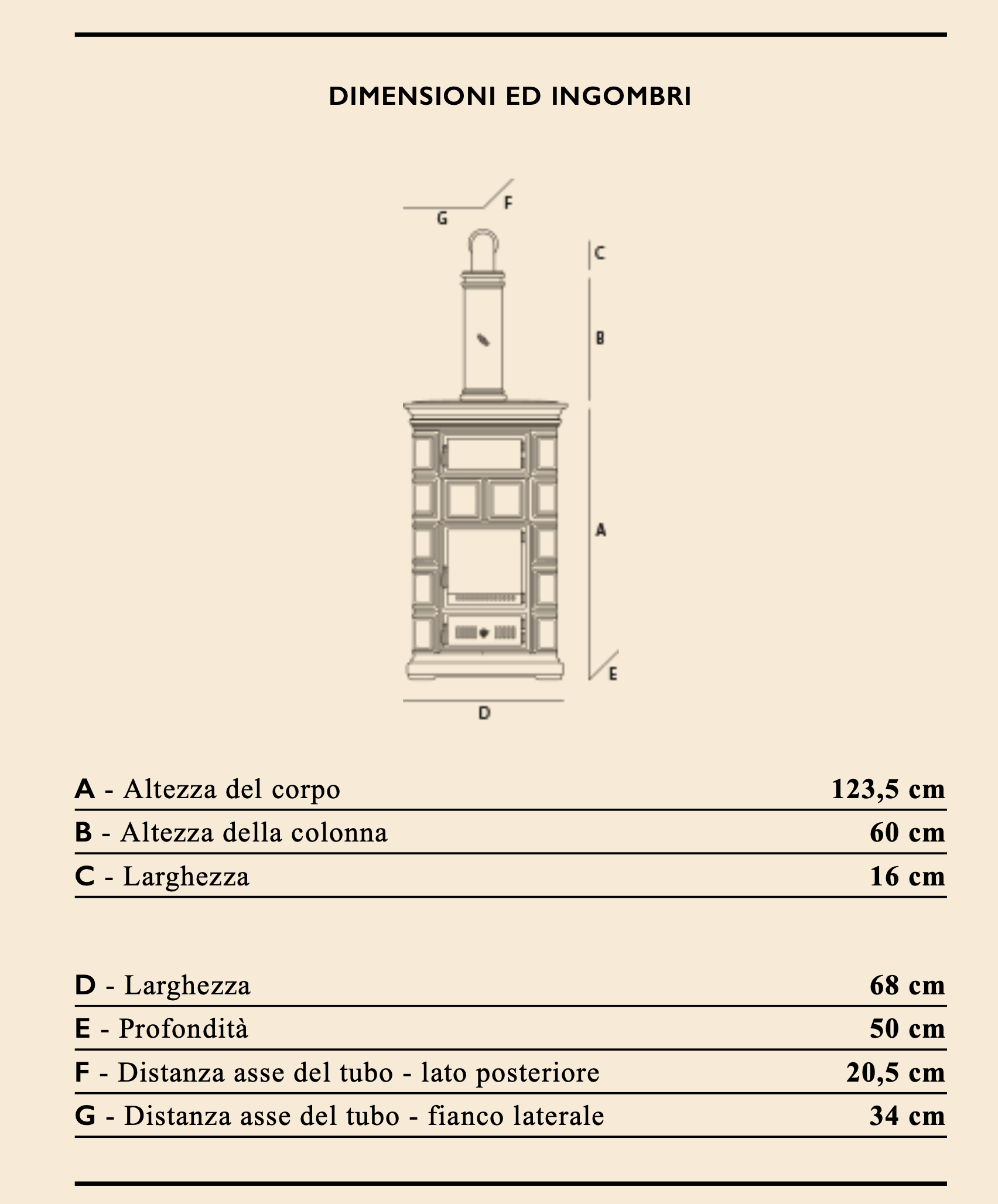 Stufa a legna con forno Sergio Leoni Marlene L/F E 9 kW