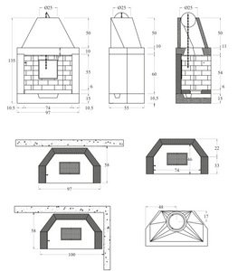 Camino prefabbricato in cemento Marsicamin M100REF