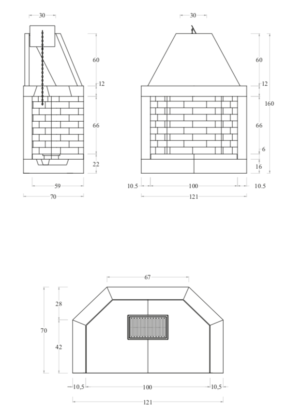 Camino prefabbricato in cemento Marsicamin M120REF