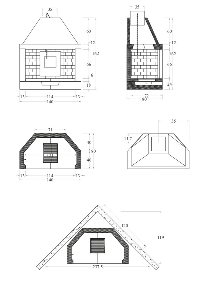 Camino prefabbricato in cemento Marsicamin M140REF