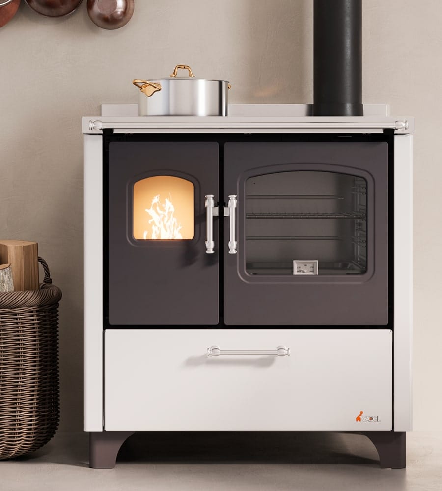 Cucina a legna Cadel Smart 60S Inox conto termico