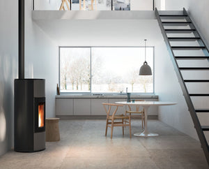 Stufa a pellet ventilata MCZ Halo UP! Air 8 Maestro