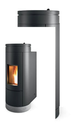 Carica l&#39;immagine nel visualizzatore di Gallery, Stufa a pellet ventilata MCZ Wall Angle air 8 Maestro
