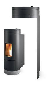 Stufa a pellet ventilata MCZ Wall Angle air 8 Maestro