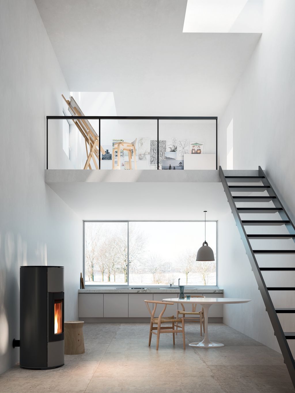 Stufa a pellet ventilata MCZ Halo Air 8 Maestro
